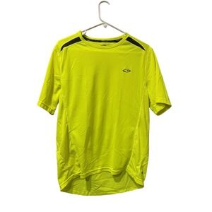 C9 Champion Duo Dry T-Shirt Mens Athletic Neon Short‎ Sleeve Gym Medium Running